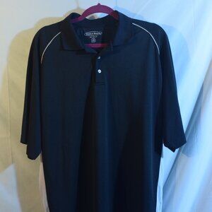 Pebble Beach Golf Polo Shirt Black Large
